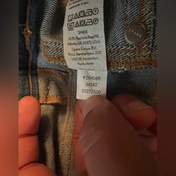 Spanx Kick Flare Jeans Vintage Indigo Pull On Women’s Size 2X Tall - Picture 7 of 13